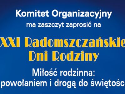Program Radomszczańskich Dni Rodziny