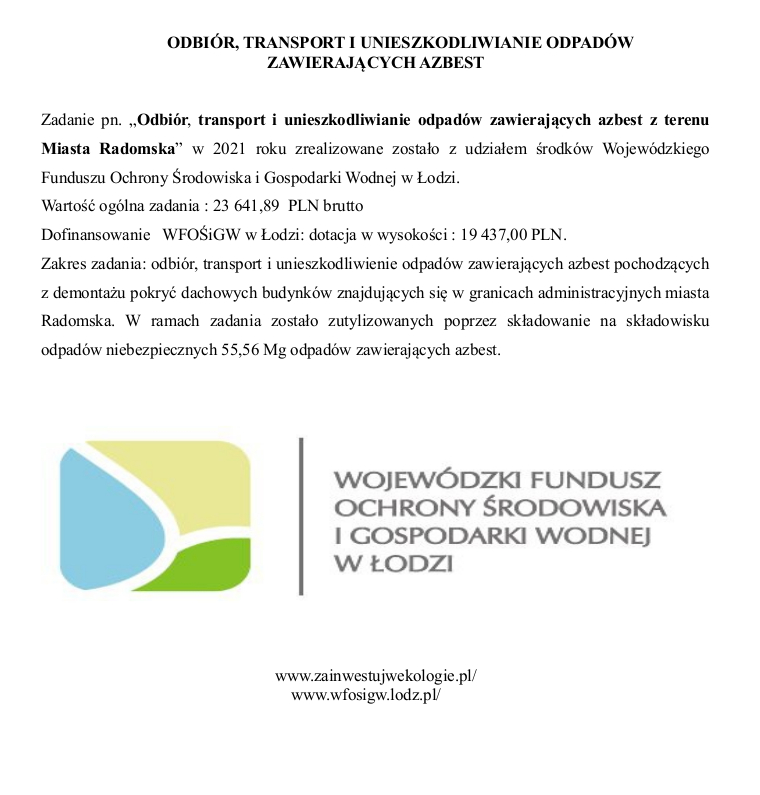 Azbest usunięty