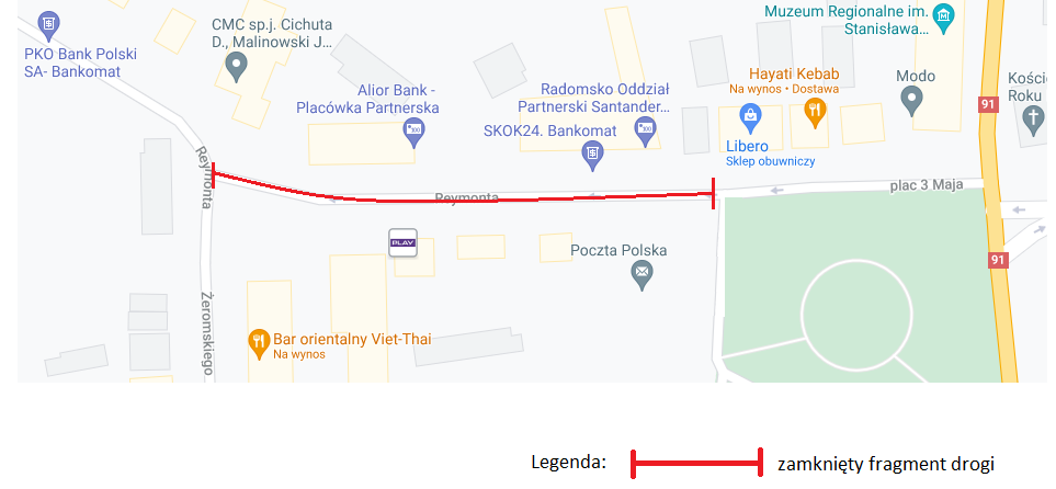 Ograniczenia dla aut na Reymonta