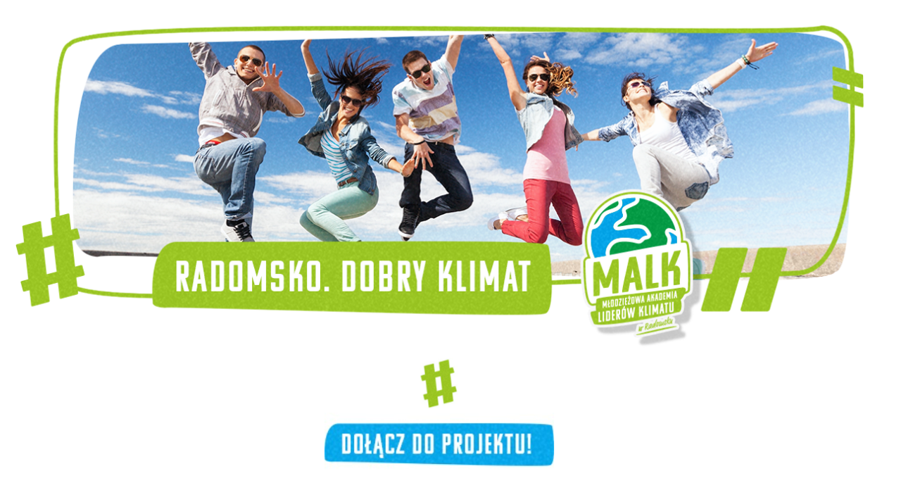 Baner młodzieżowej akademii liderów klimatu