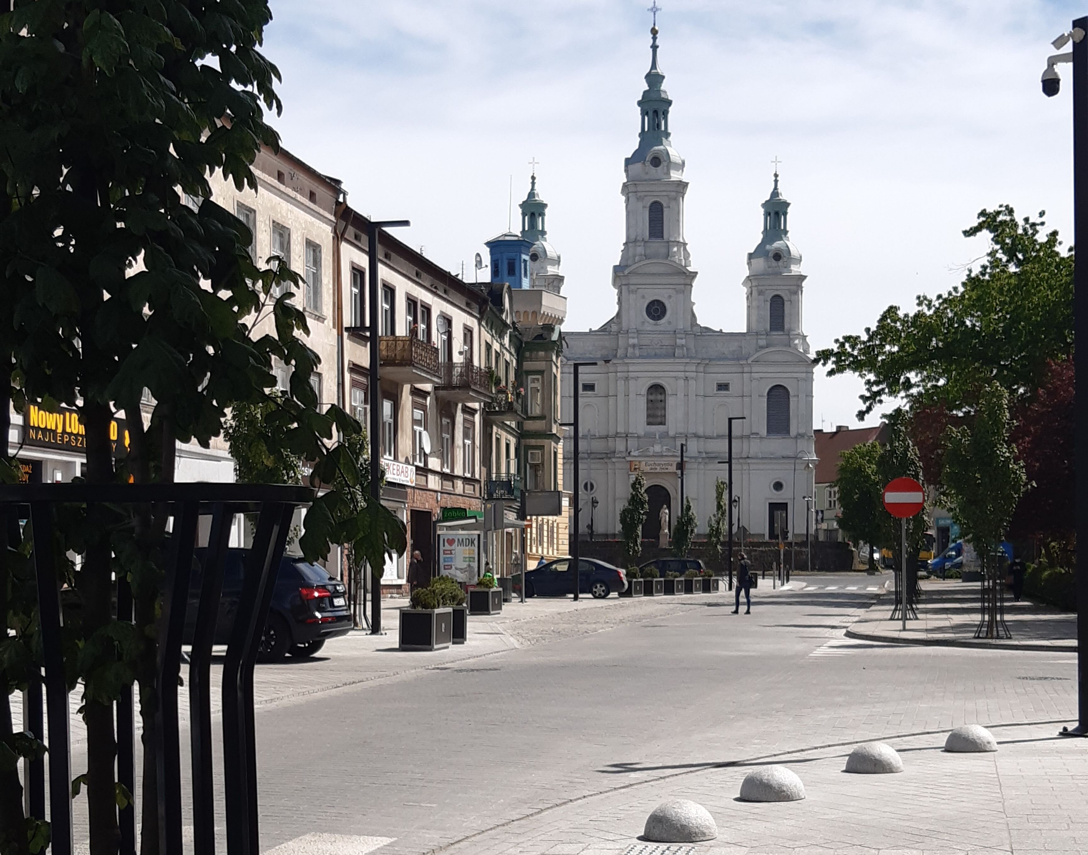 Fragment ul. Reymonta czasowo zmknięty