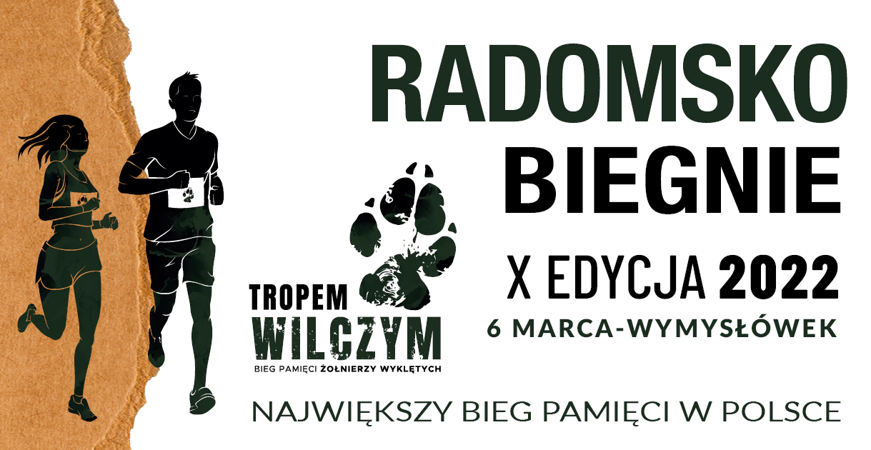 6 marca Radomsko pobiegnie TROPEM WILCZYM. Trwają zapisy