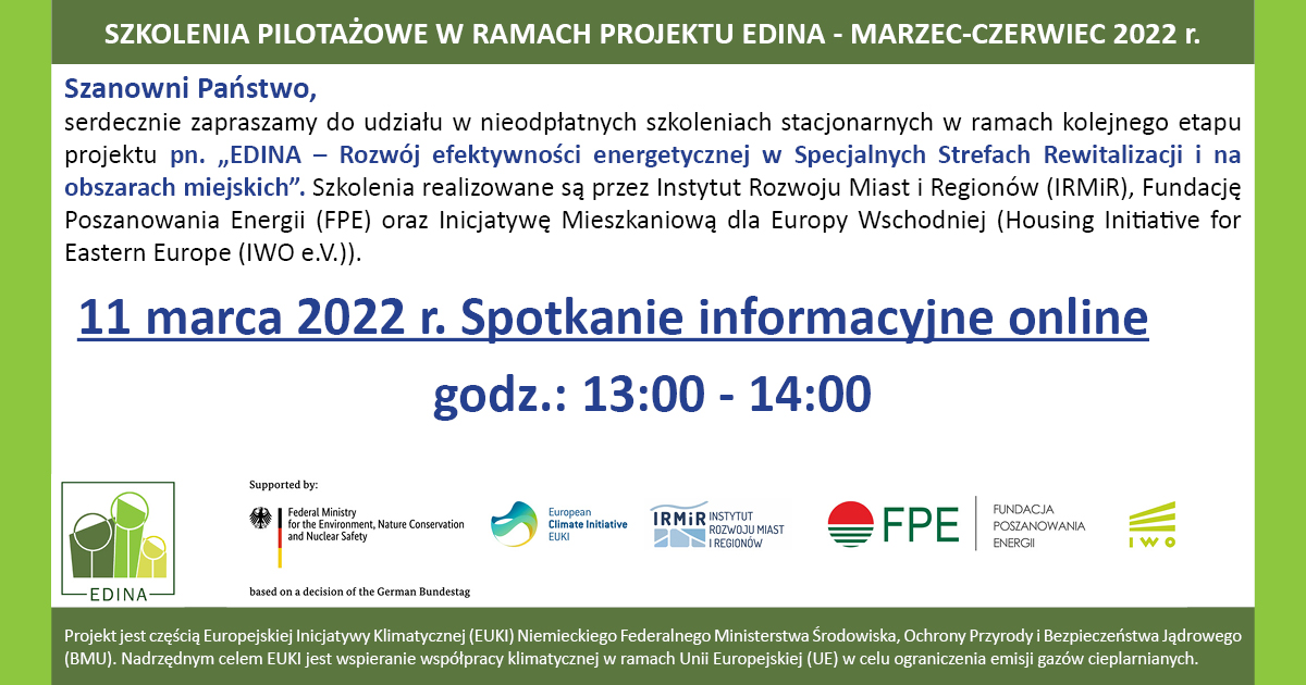 IRMiR zaprasza na szkolenia - online