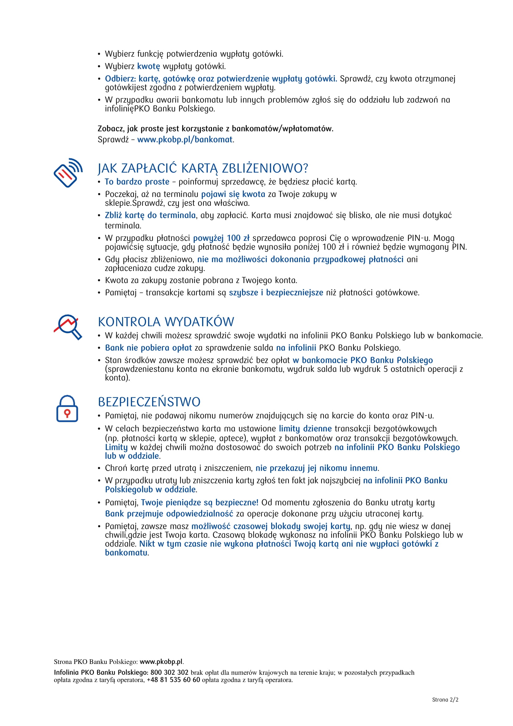 Polski Onepager karta do konta instant 2