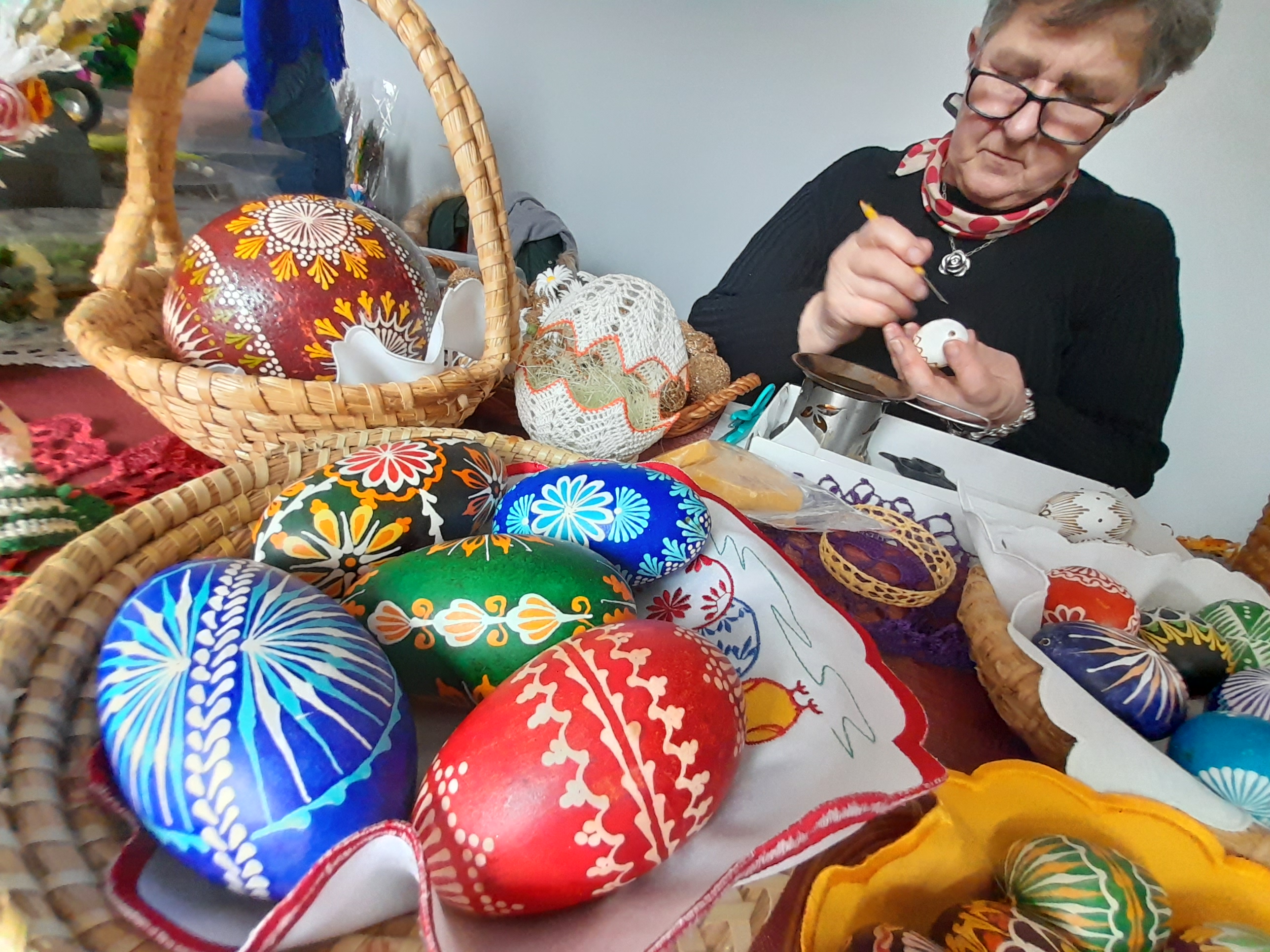 Barwny kiermasz wielkanocny w muzeum