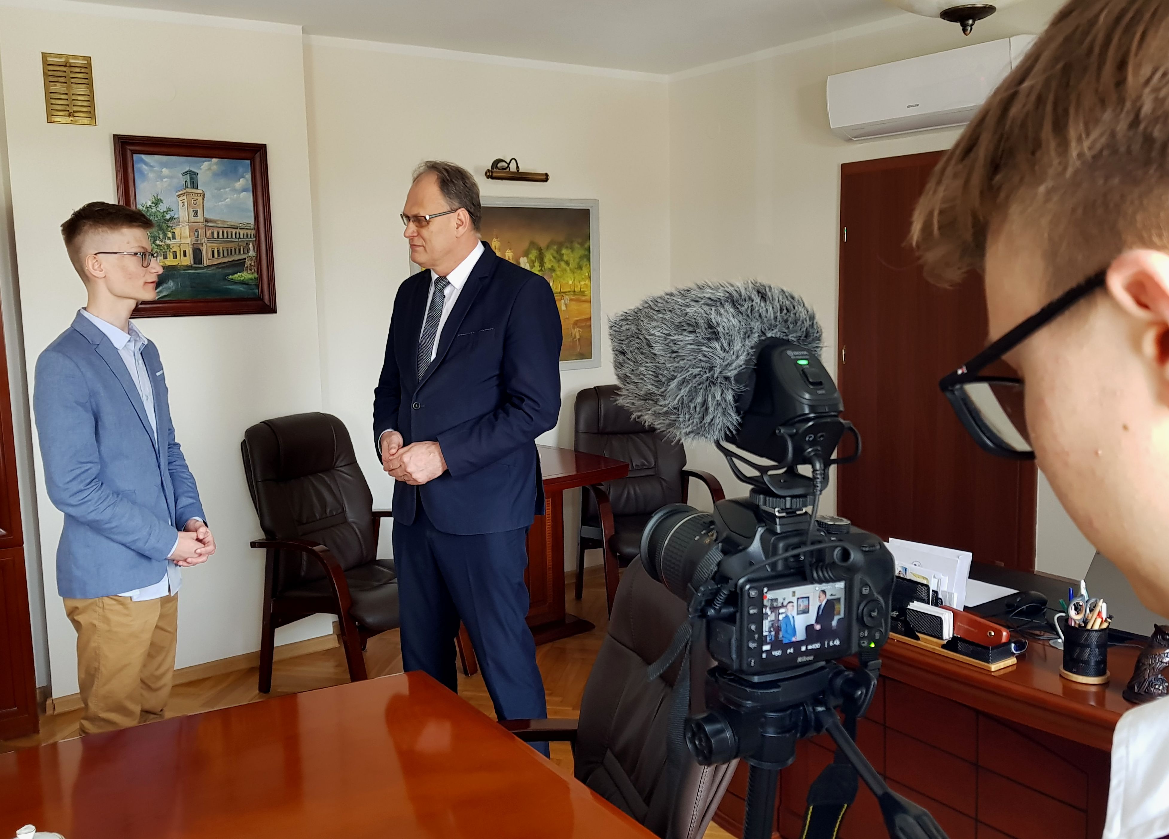 Uczniowie I LO startują do Sejmu Dzieci i Młodzieży. Odwiedzili dziś prezydenta