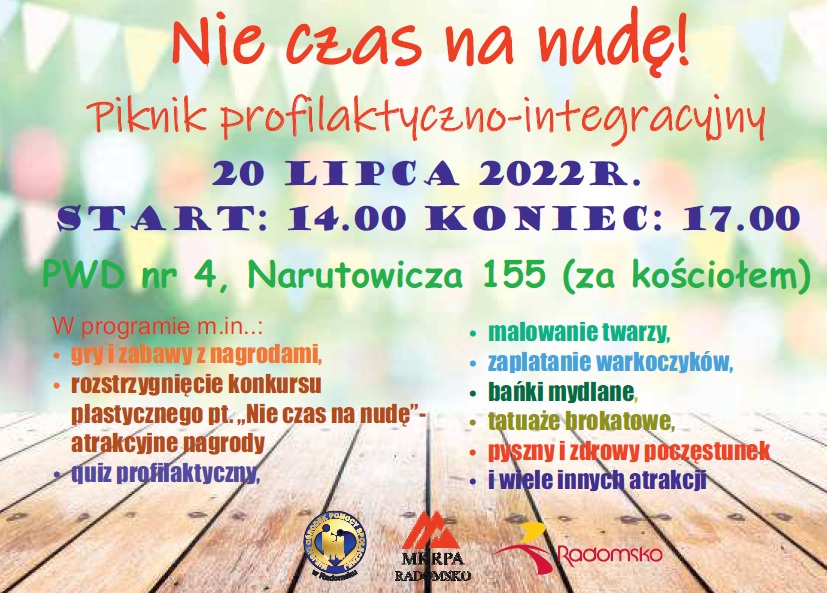Piknik profilaktyczno–integracyjny „Nie czas na nudę”