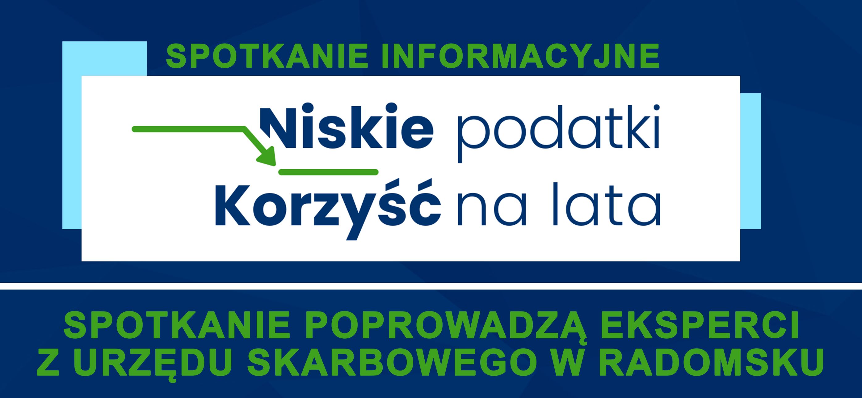 Niskie podatki - korzyść na lata. Spotkanie informacyjne