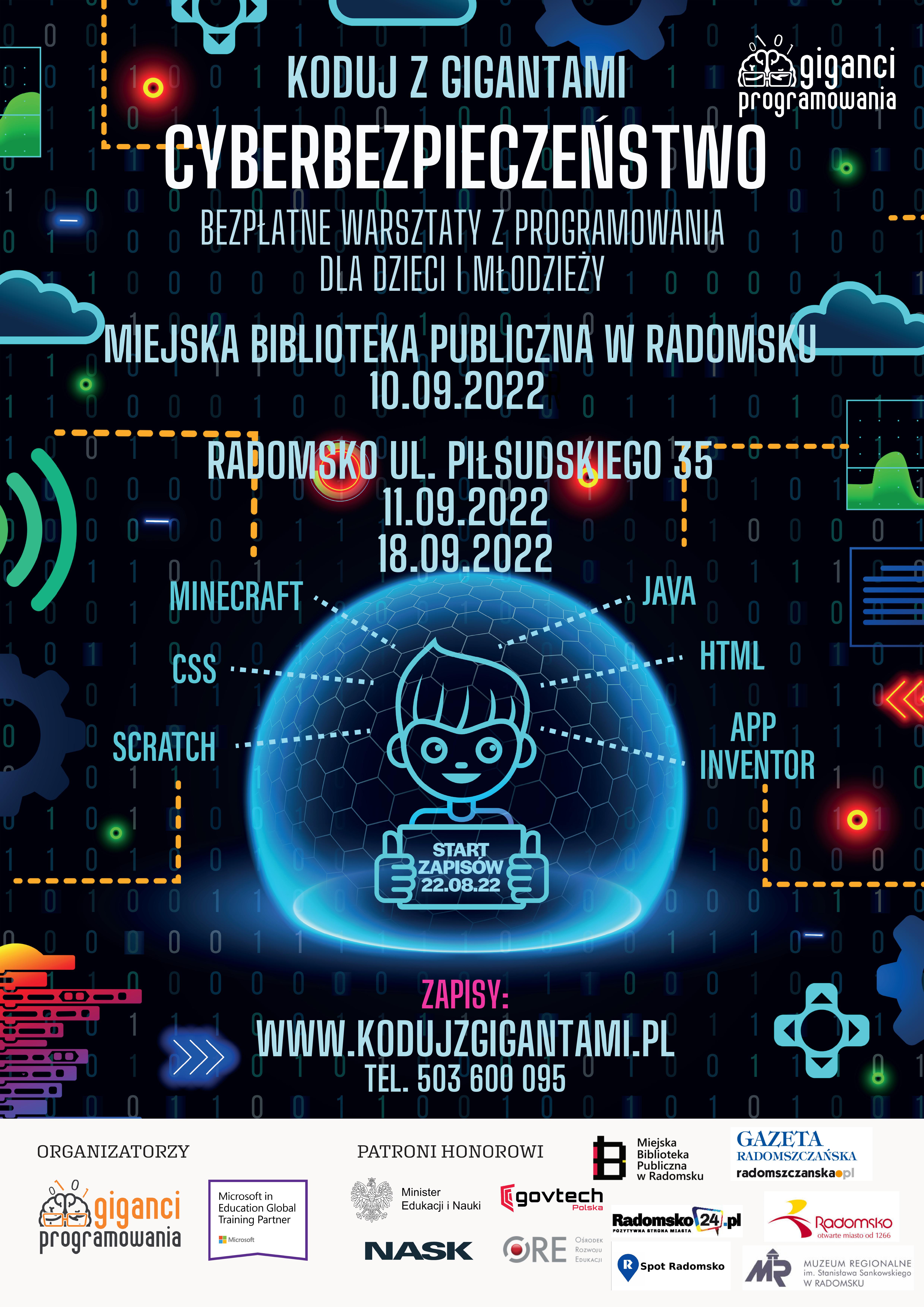 Zapisy na Koduj z Gigantami Cyberbezpieczeństwo&quot; wystartowały!