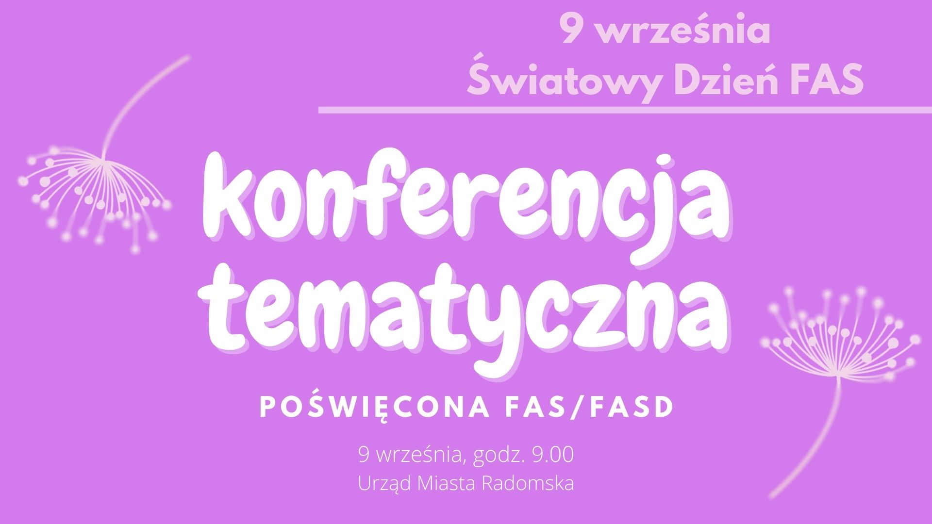 Zapraszamy na konferencję w Światowy Dzień FAS