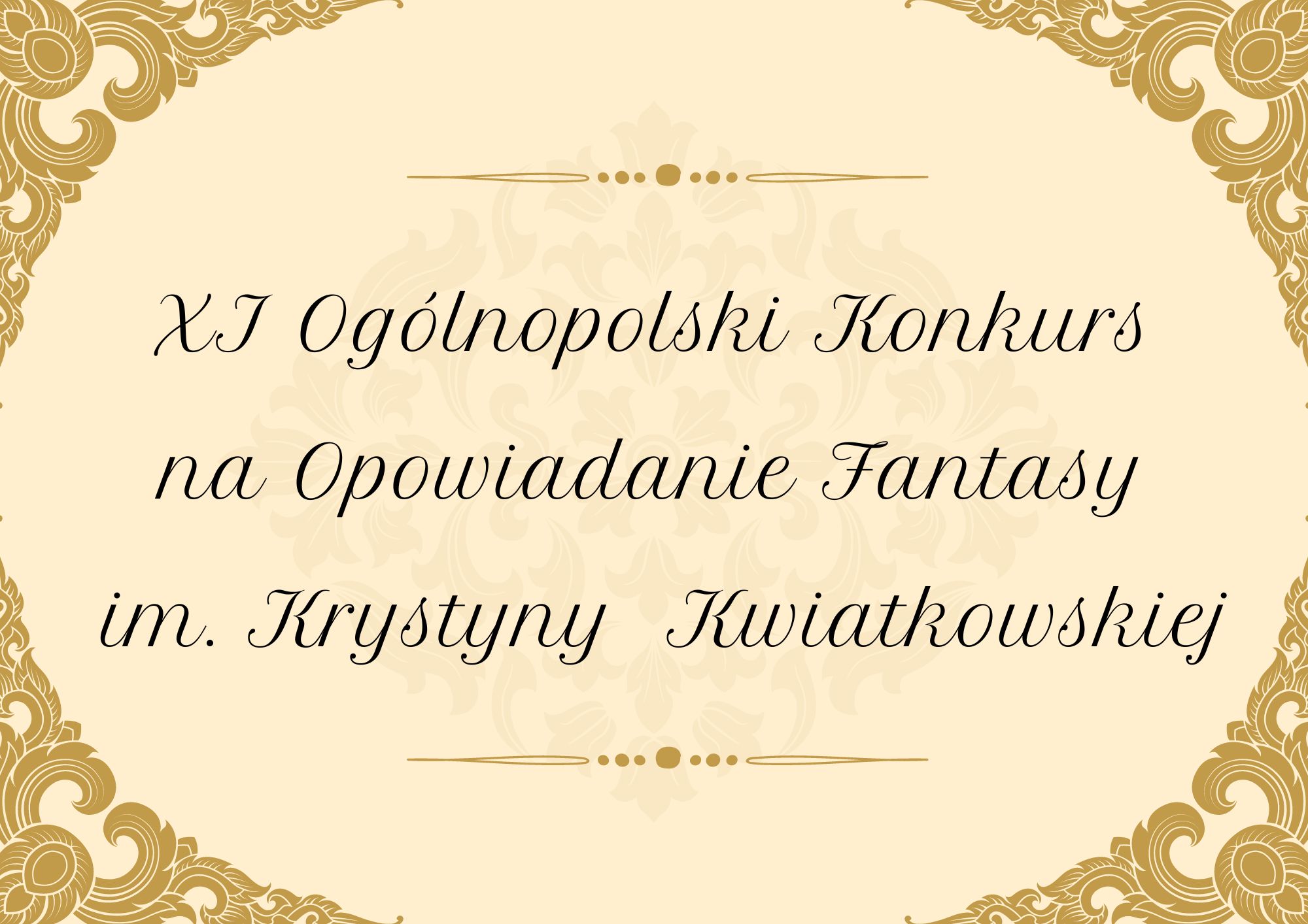 Konkurs na opowiadanie fantasy