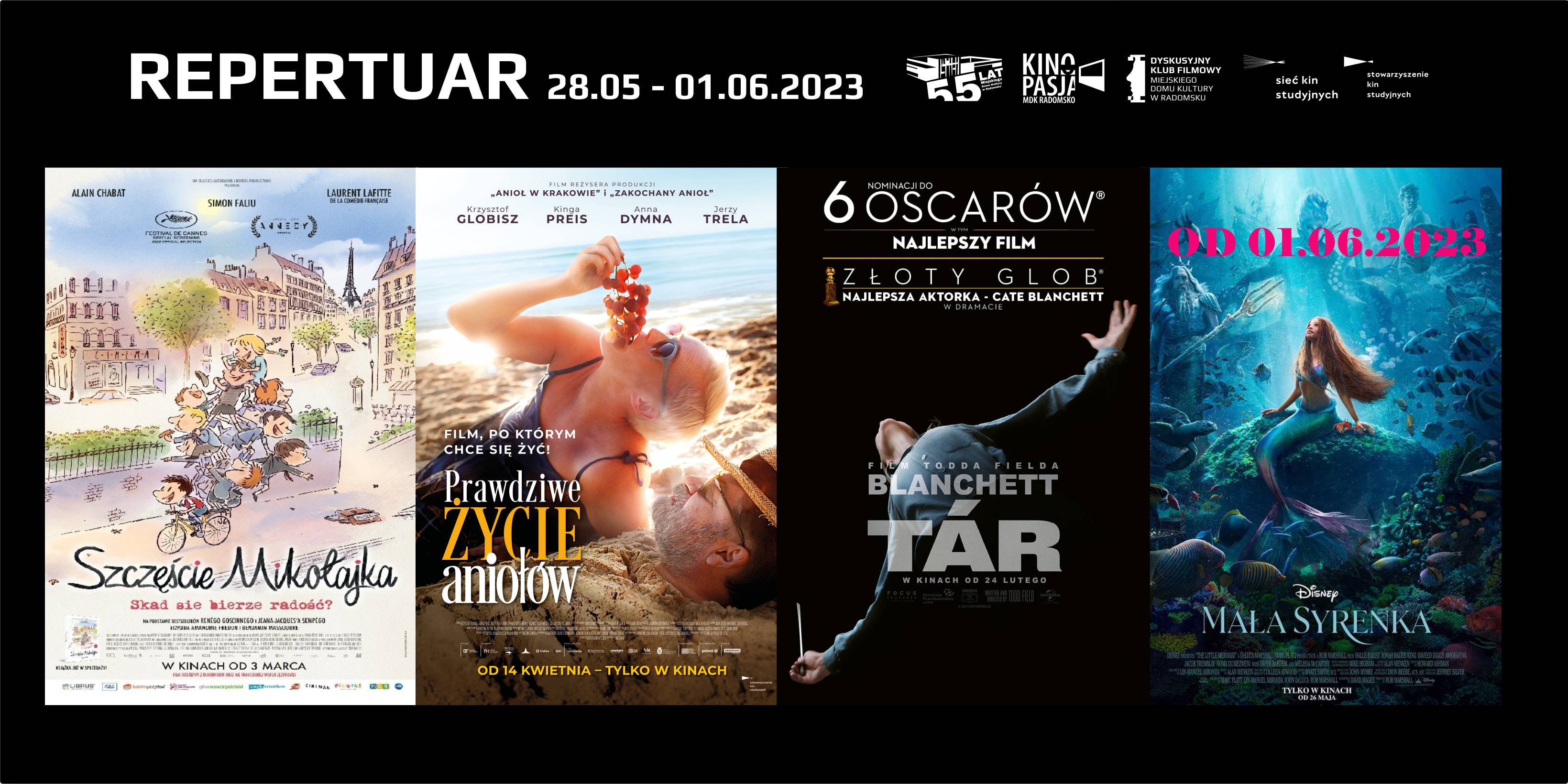 Repertuar Kina Pasja 28.05 - 1.06.2023r.