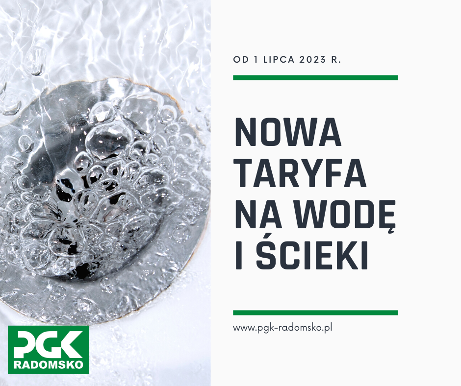 Od 1 lipca nowa taryfa za wodę