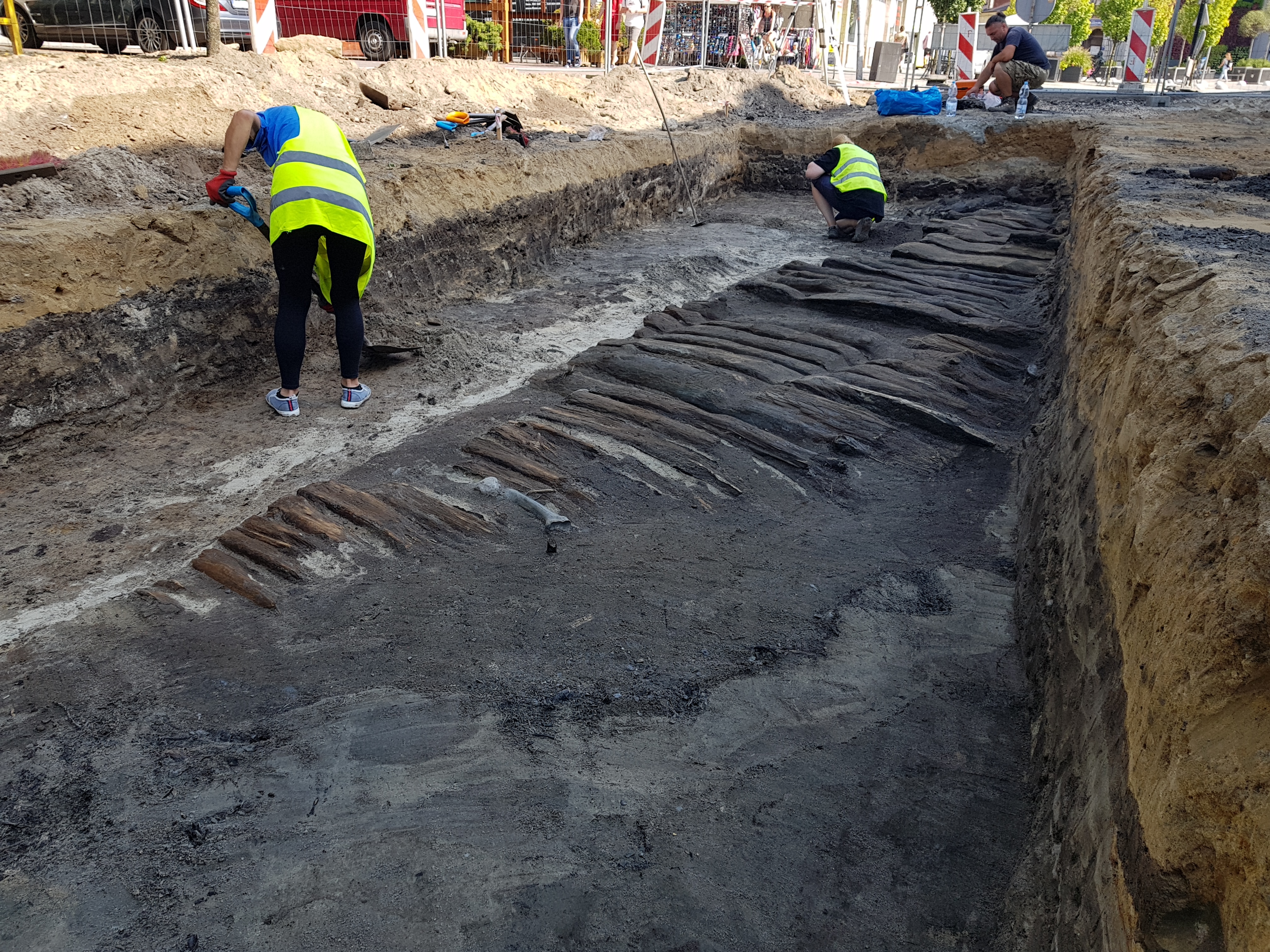 Archeolodzy na ul. Reymonta