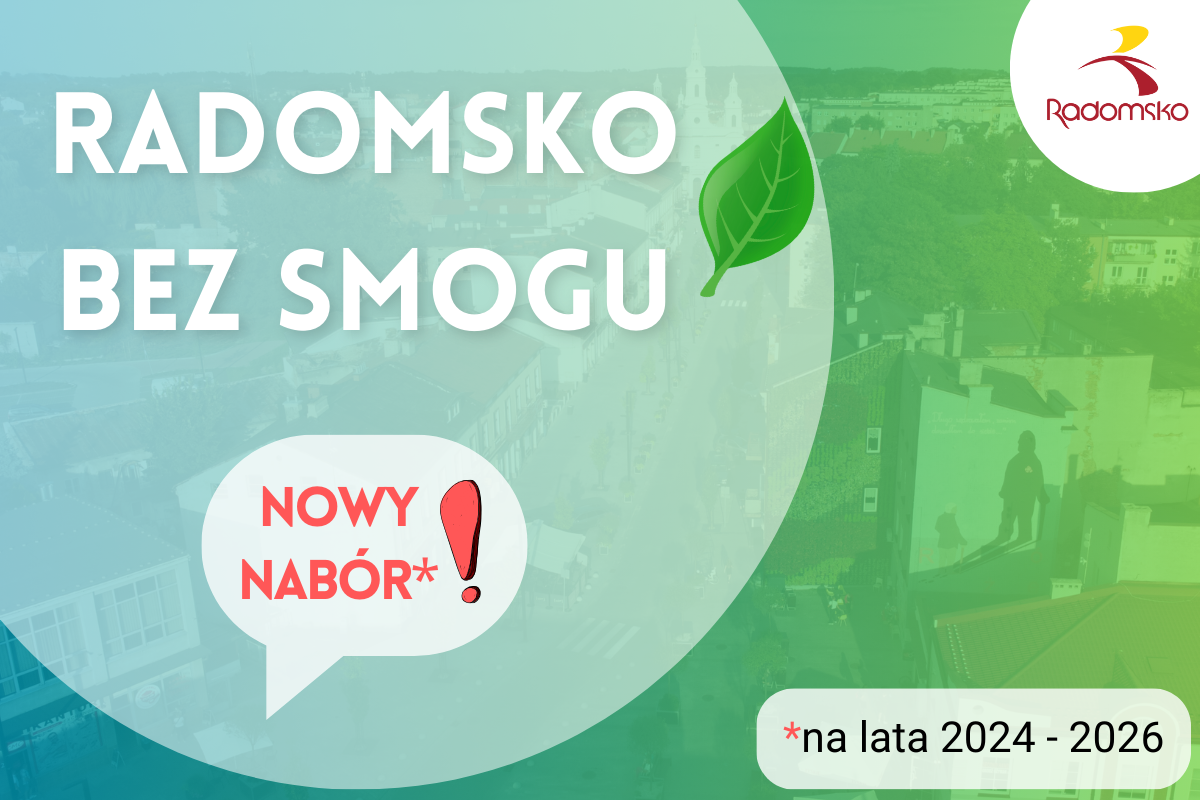 Radomsko bez smogu – nabór na 2024 rok