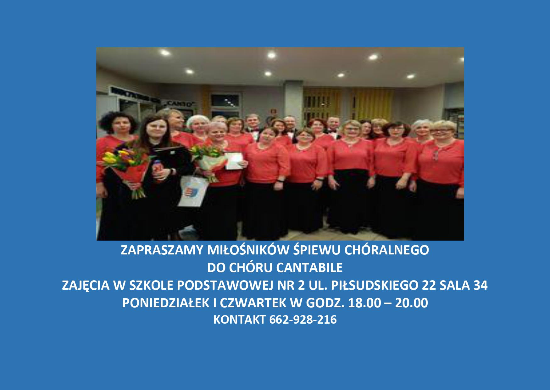 Chór Cantabile zaprasza do wspólnego śpiewu