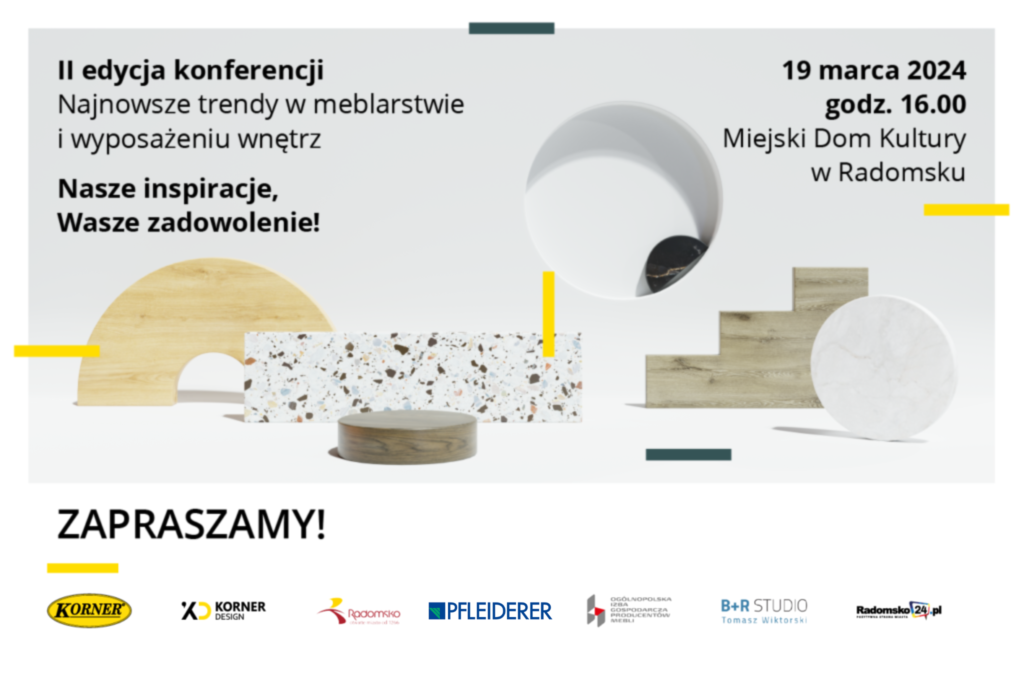 II edycja konferencji Korner Design. Najnowsze trendy w meblarstwie i wyposażeniu wnętrz