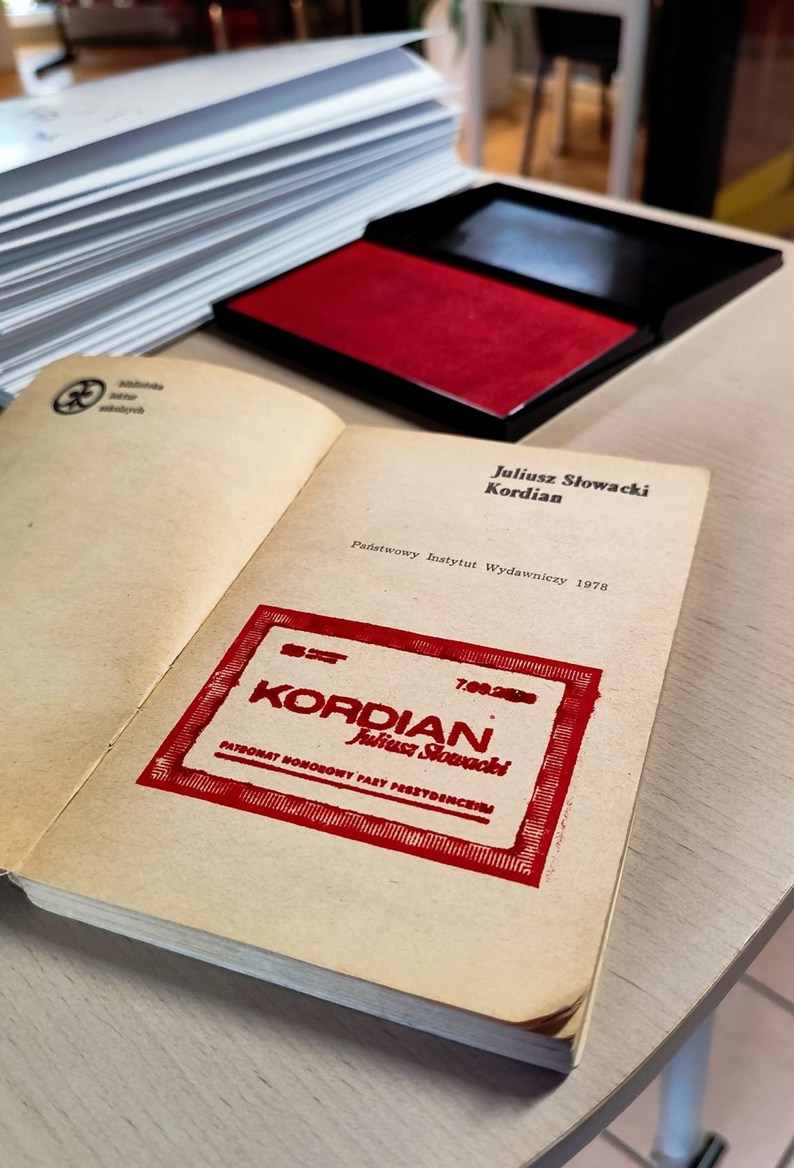 Narodowe Czytanie "Kordiana" Juliusza Słowackiego w bibliotece