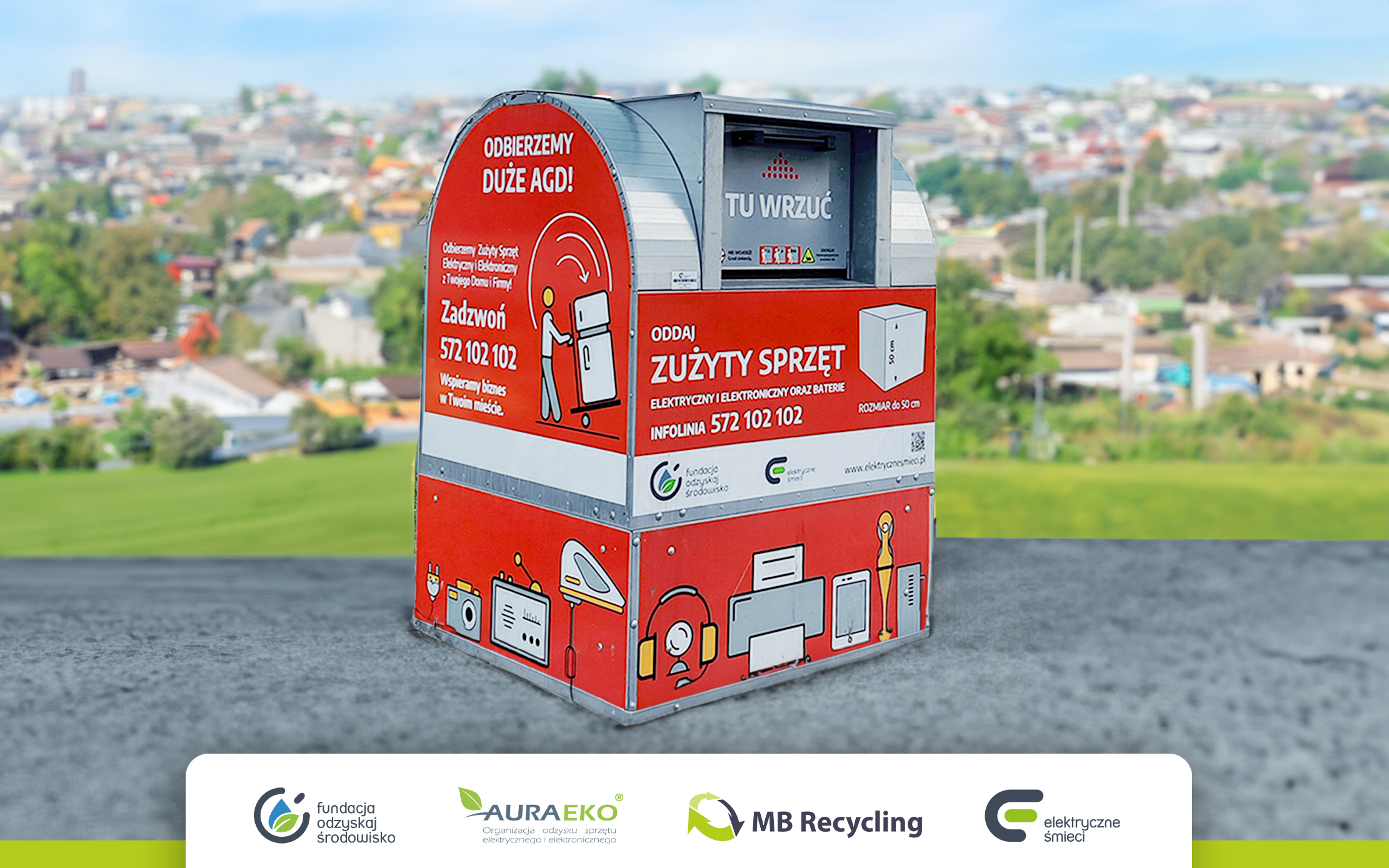 Czerwone pojemniki, czyli recepta na elektryczne śmieci