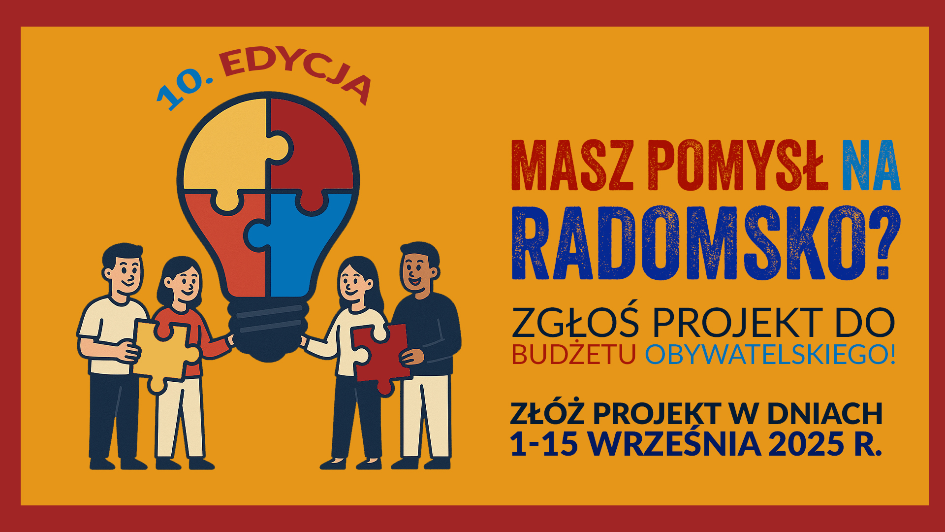 Budżet obywatelski: ostatni dzień na zgłoszenie projektów.