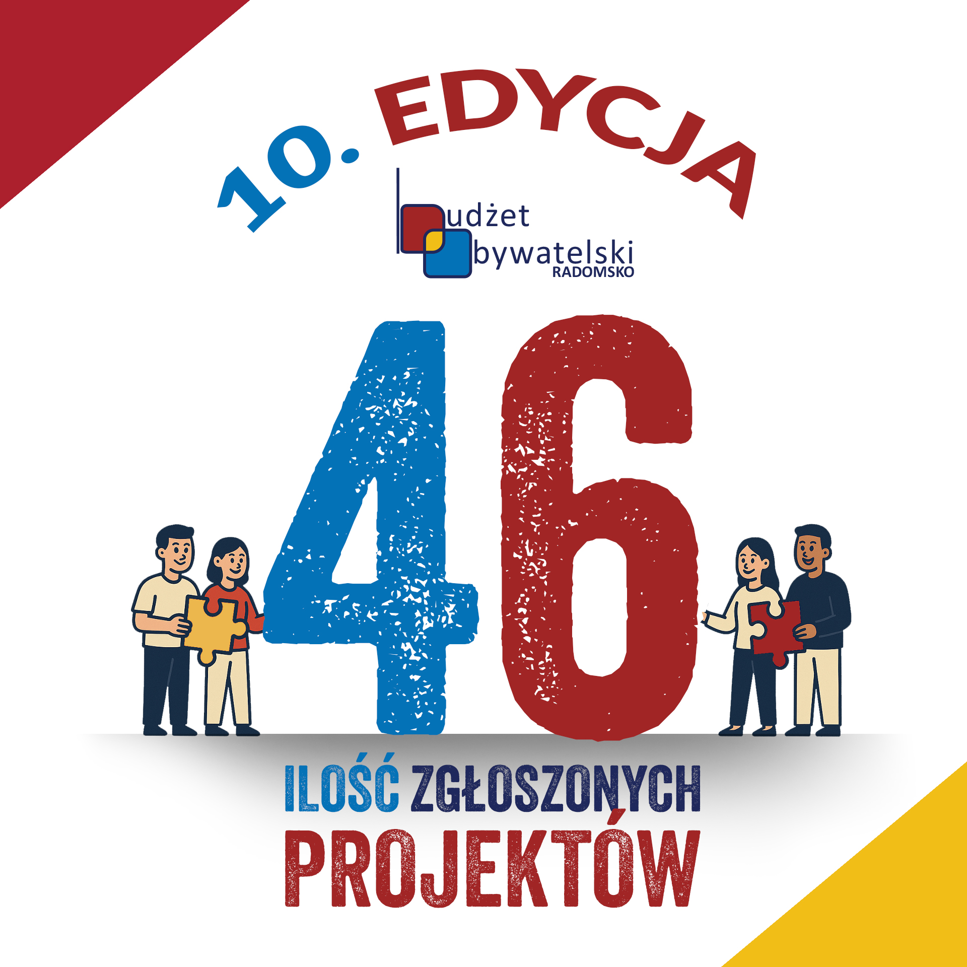 46 projektów zgłoszonych do 10. edycji Budżetu Obywatelskiego