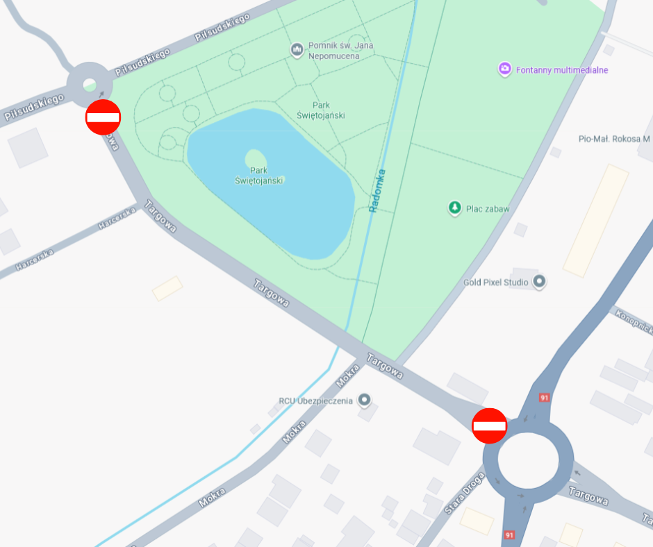 Uwaga - utrudnienia na ul. Targowej!