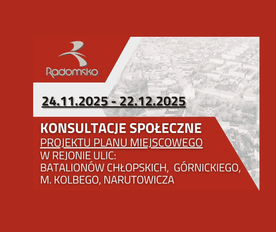 Konsultacje społeczne projektu Planu Miejscowego