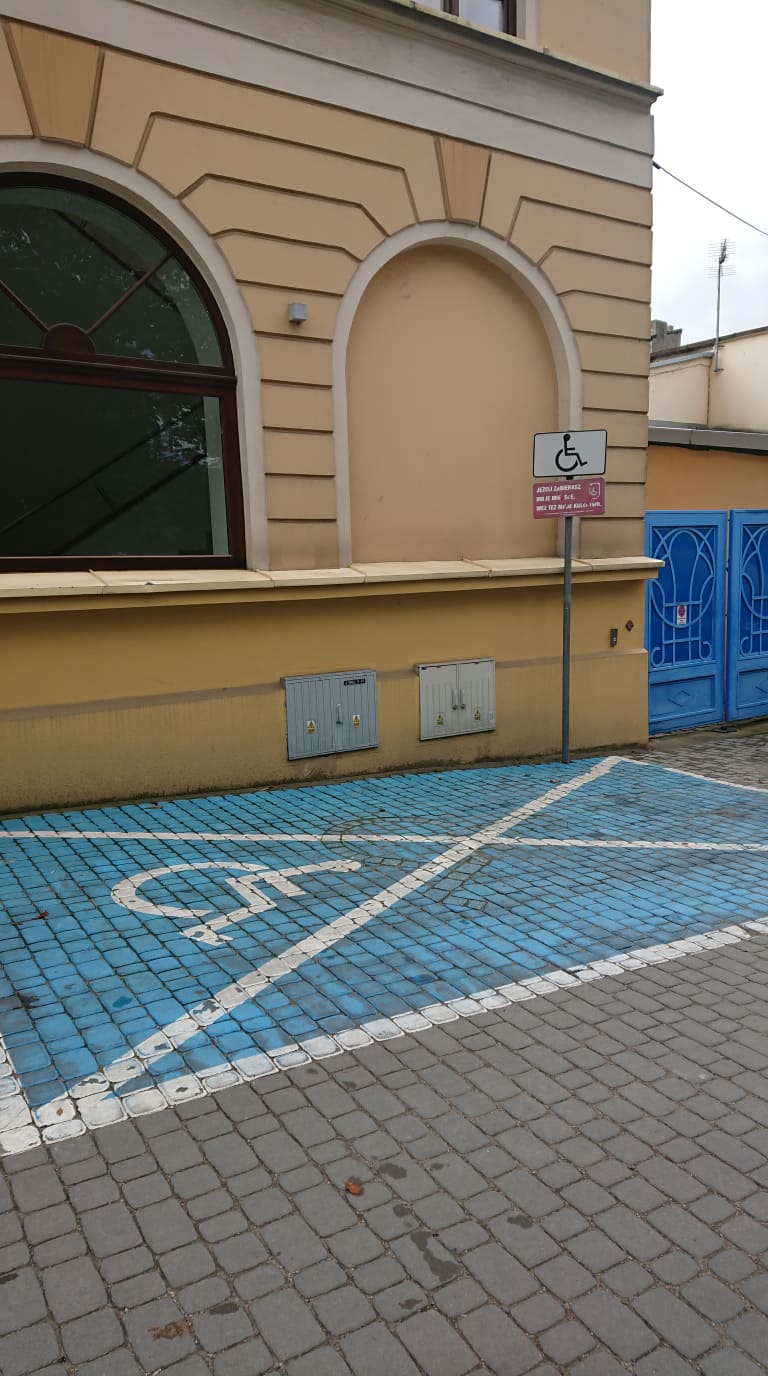 miejsce parkingowe dla osób z niepełnosprawnością miejsce parkingowe dla osób z niepełnosprawnością