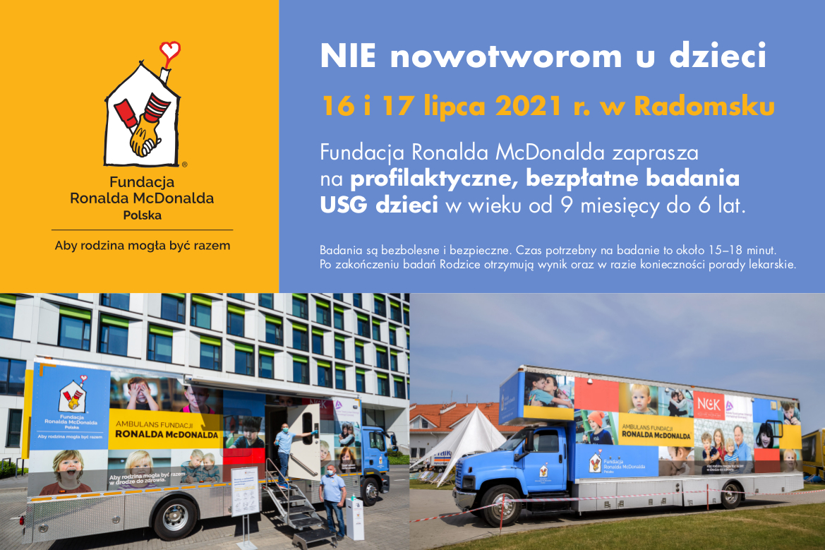 Fundacja McDonalda przeprowadzi badania USG