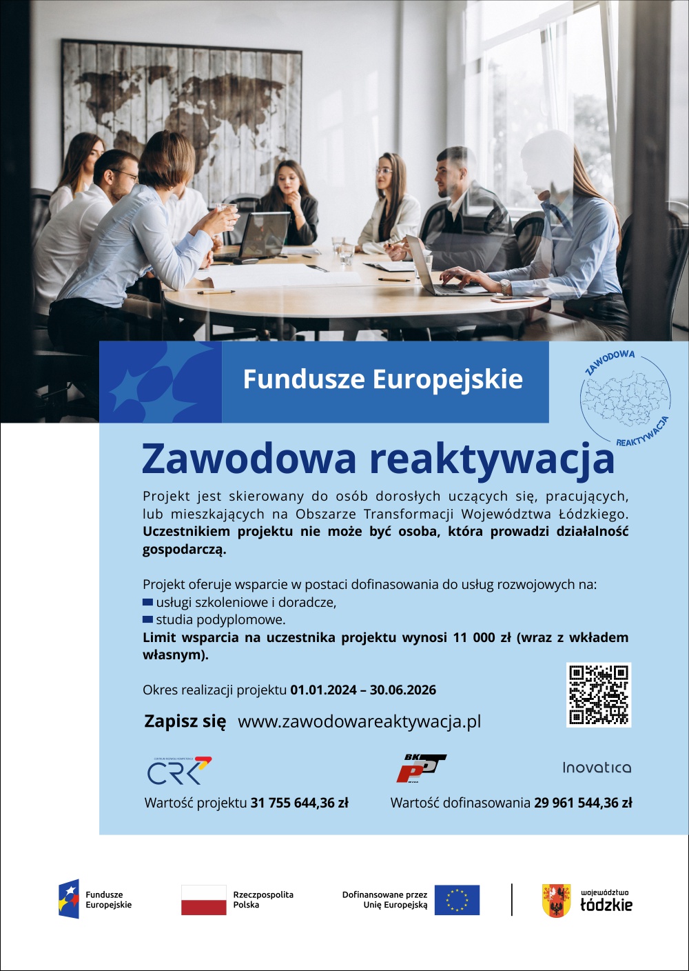 Spotkanie dla mieszkańców w ramach projektu „Zawodowa reaktywacja”.